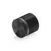 1-1/4'' Diameter X 3/4'' Barrel Length, Aluminum Flat Head Standoffs, Black Anodized Finish Easy Fasten Standoff (For Inside / Outside use) Tamper Proof Standoff [Required Material Hole Size: 7/16'']