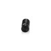 1/2'' Diameter X 1/2'' Barrel Length, Aluminum Flat Head Standoffs, Black Anodized Finish Easy Fasten Standoff (For Inside / Outside use) Tamper Proof Standoff [Required Material Hole Size: 3/8'']