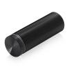 1'' Diameter X 2-1/2'' Barrel Length, Aluminum Flat Head Standoffs, Black Anodized Finish Easy Fasten Standoff (For Inside / Outside use) Tamper Proof Standoff [Required Material Hole Size: 7/16'']