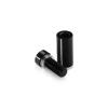1/2'' Diameter X 1'' Barrel Length, Aluminum Flat Head Standoffs, Black Anodized Finish Easy Fasten Standoff (For Inside / Outside use) Tamper Proof Standoff [Required Material Hole Size: 3/8'']