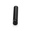 1/2'' Diameter X 2-1/2'' Barrel Length, Aluminum Flat Head Standoffs, Black Anodized Finish Easy Fasten Standoff (For Inside / Outside use) Tamper Proof Standoff [Required Material Hole Size: 3/8'']