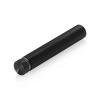 1/2'' Diameter X 2-1/2'' Barrel Length, Aluminum Flat Head Standoffs, Black Anodized Finish Easy Fasten Standoff (For Inside / Outside use) Tamper Proof Standoff [Required Material Hole Size: 3/8'']