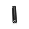 1/2'' Diameter X 2-1/2'' Barrel Length, Aluminum Flat Head Standoffs, Black Anodized Finish Easy Fasten Standoff (For Inside / Outside use) Tamper Proof Standoff [Required Material Hole Size: 3/8'']