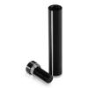 1/2'' Diameter X 2-1/2'' Barrel Length, Aluminum Flat Head Standoffs, Black Anodized Finish Easy Fasten Standoff (For Inside / Outside use) Tamper Proof Standoff [Required Material Hole Size: 3/8'']