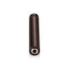 1/2'' Diameter X 2-1/2'' Barrel Length, Aluminum Flat Head Standoffs, Bronze Anodized Finish Easy Fasten Standoff (For Inside / Outside use) Tamper Proof Standoff [Required Material Hole Size: 3/8'']