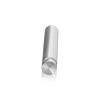 1/2'' Diameter X 2-1/2'' Barrel Length, Aluminum Flat Head Standoffs, Shiny Anodized Finish Easy Fasten Standoff (For Inside / Outside use) Tamper Proof Standoff [Required Material Hole Size: 3/8'']