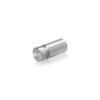 1/2'' Diameter X 3/4'' Barrel Length, Aluminum Flat Head Standoffs, Shiny Anodized Finish Easy Fasten Standoff (For Inside / Outside use) Tamper Proof Standoff [Required Material Hole Size: 3/8'']
