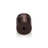 1'' Diameter X 3/4'' Barrel Length, Aluminum Flat Head Standoffs, Bronze Anodized Finish Easy Fasten Standoff (For Inside / Outside use) Tamper Proof Standoff [Required Material Hole Size: 7/16'']