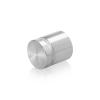 1'' Diameter X 3/4'' Barrel Length, Aluminum Flat Head Standoffs, Shiny Anodized Finish Easy Fasten Standoff (For Inside / Outside use) Tamper Proof Standoff [Required Material Hole Size: 7/16'']