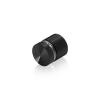3/4'' Diameter X 1/2'' Barrel Length, Aluminum Flat Head Standoffs, Black Anodized Finish Easy Fasten Standoff (For Inside / Outside use) Tamper Proof Standoff [Required Material Hole Size: 7/16'']