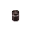 3/4'' Diameter X 1/2'' Barrel Length, Aluminum Flat Head Standoffs, Bronze Anodized Finish Easy Fasten Standoff (For Inside / Outside use) Tamper Proof Standoff [Required Material Hole Size: 7/16'']
