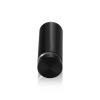 3/4'' Diameter X 1-3/4'' Barrel Length, Aluminum Flat Head Standoffs, Black Anodized Finish Easy Fasten Standoff (For Inside / Outside use) Tamper Proof Standoff [Required Material Hole Size: 7/16'']
