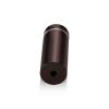 3/4'' Diameter X 1-3/4'' Barrel Length, Aluminum Flat Head Standoffs, Bronze Anodized Finish Easy Fasten Standoff (For Inside / Outside use) Tamper Proof Standoff [Required Material Hole Size: 7/16'']