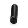 3/4'' Diameter X 2-1/2'' Barrel Length, Aluminum Flat Head Standoffs, Black Anodized Finish Easy Fasten Standoff (For Inside / Outside use) Tamper Proof Standoff [Required Material Hole Size: 7/16'']