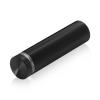 3/4'' Diameter X 2-1/2'' Barrel Length, Aluminum Flat Head Standoffs, Black Anodized Finish Easy Fasten Standoff (For Inside / Outside use) Tamper Proof Standoff [Required Material Hole Size: 7/16'']