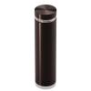 3/4'' Diameter X 2-1/2'' Barrel Length, Aluminum Flat Head Standoffs, Bronze Anodized Finish Easy Fasten Standoff (For Inside / Outside use) Tamper Proof Standoff [Required Material Hole Size: 7/16'']