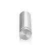 3/4'' Diameter X 2-1/2'' Barrel Length, Aluminum Flat Head Standoffs, Shiny Anodized Finish Easy Fasten Standoff (For Inside / Outside use) Tamper Proof Standoff [Required Material Hole Size: 7/16'']