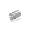 3/4'' Diameter X 3/4'' Barrel Length, Aluminum Flat Head Standoffs, Shiny Anodized Finish Easy Fasten Standoff (For Inside / Outside use) Tamper Proof Standoff [Required Material Hole Size: 7/16'']