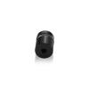 5/8'' Diameter X 1/2'' Barrel Length, Aluminum Flat Head Standoffs, Black Anodized Finish Easy Fasten Standoff (For Inside / Outside use) Tamper Proof Standoff [Required Material Hole Size: 7/16'']