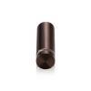 5/8'' Diameter X 1-3/4'' Barrel Length, Aluminum Flat Head Standoffs, Bronze Anodized Finish Easy Fasten Standoff (For Inside / Outside use) Tamper Proof Standoff [Required Material Hole Size: 7/16'']