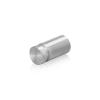 5/8'' Diameter X 1'' Barrel Length, Aluminum Flat Head Standoffs, Shiny Anodized Finish Easy Fasten Standoff (For Inside / Outside use) Tamper Proof Standoff [Required Material Hole Size: 7/16'']