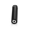5/8'' Diameter X 2-1/2'' Barrel Length, Aluminum Flat Head Standoffs, Black Anodized Finish Easy Fasten Standoff (For Inside / Outside use) Tamper Proof Standoff [Required Material Hole Size: 7/16'']