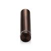 5/8'' Diameter X 2-1/2'' Barrel Length, Aluminum Flat Head Standoffs, Bronze Anodized Finish Easy Fasten Standoff (For Inside / Outside use) Tamper Proof Standoff [Required Material Hole Size: 7/16'']
