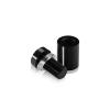 5/8'' Diameter X 3/4'' Barrel Length, Aluminum Flat Head Standoffs, Black Anodized Finish Easy Fasten Standoff (For Inside / Outside use) Tamper Proof Standoff [Required Material Hole Size: 7/16'']