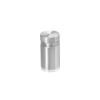 5/8'' Diameter X 3/4'' Barrel Length, Aluminum Flat Head Standoffs, Shiny Anodized Finish Easy Fasten Standoff (For Inside / Outside use) Tamper Proof Standoff [Required Material Hole Size: 7/16'']