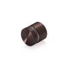 7/8'' Diameter X 1/2'' Barrel Length, Aluminum Flat Head Standoffs, Bronze Anodized Finish Easy Fasten Standoff (For Inside / Outside use) Tamper Proof Standoff [Required Material Hole Size: 7/16'']