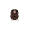 7/8'' Diameter X 1/2'' Barrel Length, Aluminum Flat Head Standoffs, Bronze Anodized Finish Easy Fasten Standoff (For Inside / Outside use) Tamper Proof Standoff [Required Material Hole Size: 7/16'']
