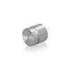7/8'' Diameter X 1/2'' Barrel Length, Aluminum Flat Head Standoffs, Shiny Anodized Finish Easy Fasten Standoff (For Inside / Outside use) Tamper Proof Standoff [Required Material Hole Size: 7/16'']