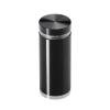 7/8'' Diameter X 1-3/4'' Barrel Length, Aluminum Flat Head Standoffs, Black Anodized Finish Easy Fasten Standoff (For Inside / Outside use) Tamper Proof Standoff [Required Material Hole Size: 7/16'']
