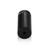 7/8'' Diameter X 1-3/4'' Barrel Length, Aluminum Flat Head Standoffs, Black Anodized Finish Easy Fasten Standoff (For Inside / Outside use) Tamper Proof Standoff [Required Material Hole Size: 7/16'']