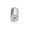 7/8'' Diameter X 1-3/4'' Barrel Length, Aluminum Flat Head Standoffs, Shiny Anodized Finish Easy Fasten Standoff (For Inside / Outside use) Tamper Proof Standoff [Required Material Hole Size: 7/16'']