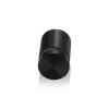 7/8'' Diameter X 1'' Barrel Length, Aluminum Flat Head Standoffs, Black Anodized Finish Easy Fasten Standoff (For Inside / Outside use) Tamper Proof Standoff [Required Material Hole Size: 7/16'']