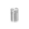 7/8'' Diameter X 1'' Barrel Length, Aluminum Flat Head Standoffs, Shiny Anodized Finish Easy Fasten Standoff (For Inside / Outside use) Tamper Proof Standoff [Required Material Hole Size: 7/16'']