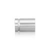 7/8'' Diameter X 1'' Barrel Length, Aluminum Flat Head Standoffs, Shiny Anodized Finish Easy Fasten Standoff (For Inside / Outside use) Tamper Proof Standoff [Required Material Hole Size: 7/16'']