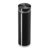 7/8'' Diameter X 2-1/2'' Barrel Length, Aluminum Flat Head Standoffs, Black Anodized Finish Easy Fasten Standoff (For Inside / Outside use) Tamper Proof Standoff [Required Material Hole Size: 7/16'']