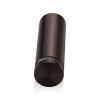 7/8'' Diameter X 2-1/2'' Barrel Length, Aluminum Flat Head Standoffs, Bronze Anodized Finish Easy Fasten Standoff (For Inside / Outside use) Tamper Proof Standoff [Required Material Hole Size: 7/16'']