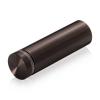 7/8'' Diameter X 2-1/2'' Barrel Length, Aluminum Flat Head Standoffs, Bronze Anodized Finish Easy Fasten Standoff (For Inside / Outside use) Tamper Proof Standoff [Required Material Hole Size: 7/16'']
