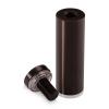 7/8'' Diameter X 2-1/2'' Barrel Length, Aluminum Flat Head Standoffs, Bronze Anodized Finish Easy Fasten Standoff (For Inside / Outside use) Tamper Proof Standoff [Required Material Hole Size: 7/16'']