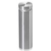 7/8'' Diameter X 2-1/2'' Barrel Length, Aluminum Flat Head Standoffs, Shiny Anodized Finish Easy Fasten Standoff (For Inside / Outside use) Tamper Proof Standoff [Required Material Hole Size: 7/16'']