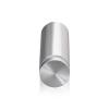 7/8'' Diameter X 2-1/2'' Barrel Length, Aluminum Flat Head Standoffs, Shiny Anodized Finish Easy Fasten Standoff (For Inside / Outside use) Tamper Proof Standoff [Required Material Hole Size: 7/16'']