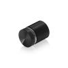 7/8'' Diameter X 3/4'' Barrel Length, Aluminum Flat Head Standoffs, Black Anodized Finish Easy Fasten Standoff (For Inside / Outside use) Tamper Proof Standoff [Required Material Hole Size: 7/16'']