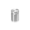 7/8'' Diameter X 3/4'' Barrel Length, Aluminum Flat Head Standoffs, Shiny Anodized Finish Easy Fasten Standoff (For Inside / Outside use) Tamper Proof Standoff [Required Material Hole Size: 7/16'']