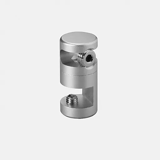 Pivoting Edge Support - Up to 3/8'' - Single Sided - Edge Grip - Aluminum - For Rod