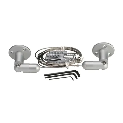 Aluminum Clear Anodized Cable System Kit  Multi Angle, Cable Diameter: 1/16'' (1.5 mm) Length 13' 1''  (4.00M)