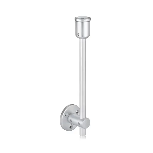 Ceiling To Wall 3/8'' Diameter Rod Kit 3' - Aluminum Clear Anodized, (M6 Reverse Thread)