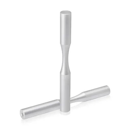 10-24 One side Threaded  Pegs Diameter: 1/2'', Length: 5'', Clear Anodized [Required Material Hole Size: 7/32'' ]